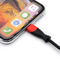 15CM 3in 1 Funcional de nylon trenzado del cable del cargador micro USB relámpago tipo C cable de carga para iPhone Android Samsung