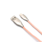Aleación de zinc Cable de iPhone trenzado de nylon rosa precioso Cable de cargador de datos