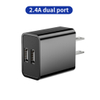 Fábrica Venta directa US US UE UK Plug Cargador rápido 12W Teléfono celular Dual Puerto USB Wall Charger